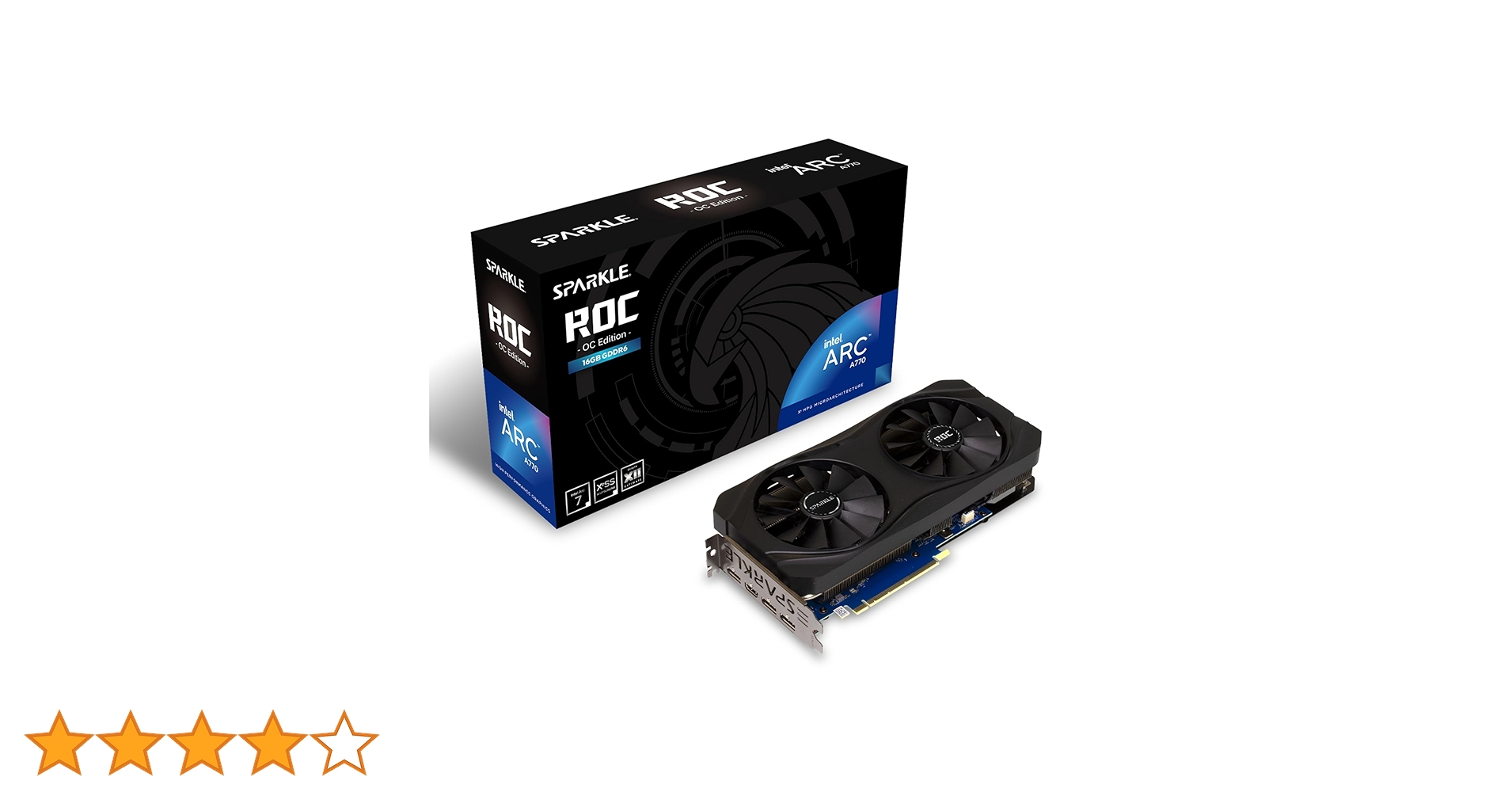 グラフィックボード・グラボ・ビデオカード SPARKLE Intel Arc A770 16GB TITAN OC Amazon.com: Sparkle Intel Arc A770 Titan OC Edition, 16GB
